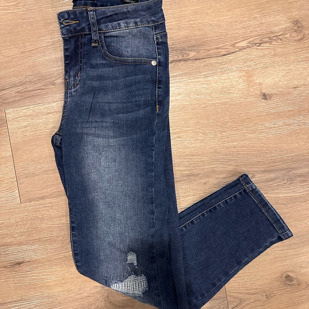 Dark Blue Denim Jeans